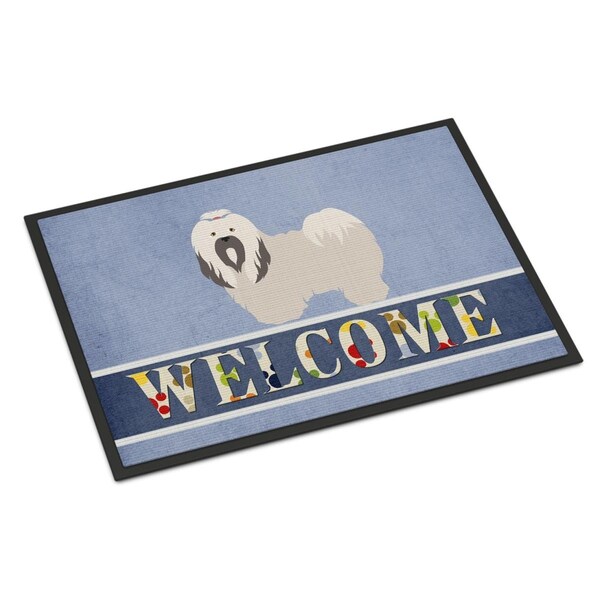 Carolines Treasures Lhasa Apso Welcome Indoor or Outdoor Mat - 18 x 27 in. BB8319MAT - main